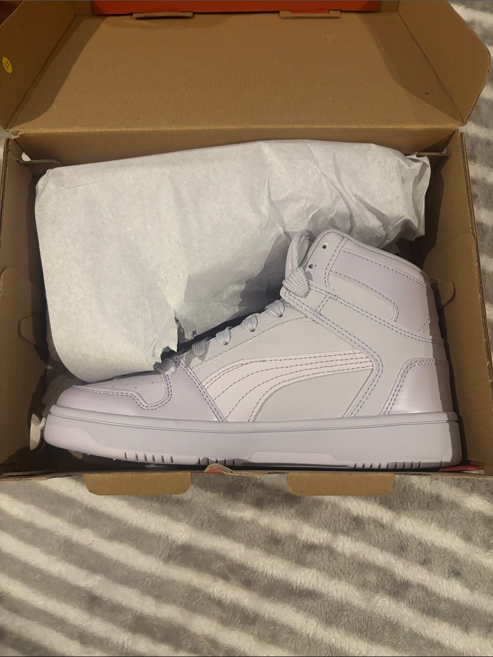 Puma Lavender High-Top Sneaker